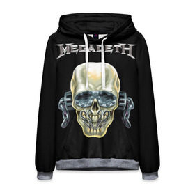 Мужская толстовка 3D с принтом Megadeth в Петрозаводске, 100% полиэстер | двухслойный капюшон со шнурком для регулировки, мягкие манжеты на рукавах и по низу толстовки, спереди карман-кенгуру с мягким внутренним слоем. | dave | megadeth | metal | mustaine | rattlehead | rock | thrash | vic | дейв | мастейн | мегадет | метал | рок | треш