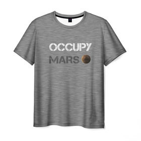 Мужская футболка 3D с принтом Захвати Марс в Петрозаводске, 100% полиэфир | прямой крой, круглый вырез горловины, длина до линии бедер | mars | space x | илон маск | марс | планеты | спэйс икс