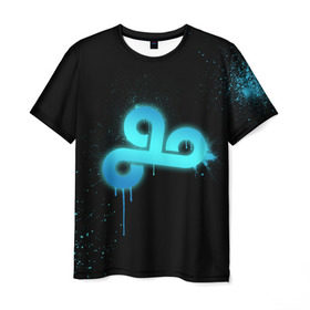 Мужская футболка 3D с принтом cs:go - Cloud 9 (Black collection) в Петрозаводске, 100% полиэфир | прямой крой, круглый вырез горловины, длина до линии бедер | cloud9 | cs | csgo | го | кс
