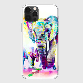 Чехол для iPhone 12 Pro Max с принтом Слоны в Петрозаводске, Силикон |  | animal | art | bright | child | color | elephants | family | mother | rainbow | spectrum | животные | искусство | мама | радуга | ребенок | семья | слоны | спектр | цвета | яркие