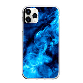 Чехол для iPhone 11 Pro матовый с принтом Smoke в Петрозаводске, Силикон |  | Тематика изображения на принте: дым | огонь | пламя | синий