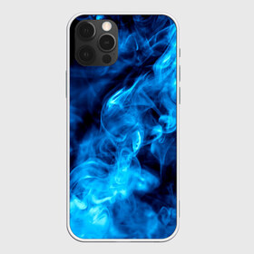 Чехол для iPhone 12 Pro Max с принтом Smoke в Петрозаводске, Силикон |  | Тематика изображения на принте: дым | огонь | пламя | синий