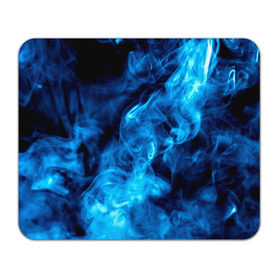 Коврик прямоугольный с принтом Smoke в Петрозаводске, натуральный каучук | размер 230 х 185 мм; запечатка лицевой стороны | Тематика изображения на принте: дым | огонь | пламя | синий