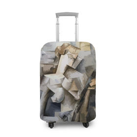 Чехол для чемодана 3D с принтом Пикассо в Петрозаводске, 86% полиэфир, 14% спандекс | двустороннее нанесение принта, прорези для ручек и колес | пикассо
