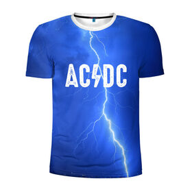 Мужская футболка 3D спортивная с принтом AC/DC в Петрозаводске, 100% полиэстер с улучшенными характеристиками | приталенный силуэт, круглая горловина, широкие плечи, сужается к линии бедра | rok | рок