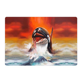 Магнитный плакат 3Х2 с принтом Касатка в Петрозаводске, Полимерный материал с магнитным слоем | 6 деталей размером 9*9 см | Тематика изображения на принте: art | blood | bright | color | creative | fantasy | ocean | orca whale | paint | picture | predator | sea | искусство | картина | касатка | кит | краски | кровь | море | океан | творчество | фантазия | хищник | цвет | яркие