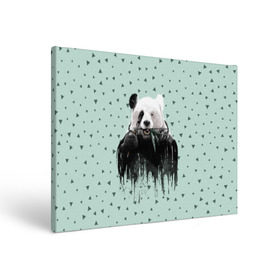 Холст прямоугольный с принтом Панда-художник в Петрозаводске, 100% ПВХ |  | animal | art | artist | bear | beast | design | panda | style | арт | дизайн | животное | зверь | кисть | краски | медведь | панда | стиль | художник