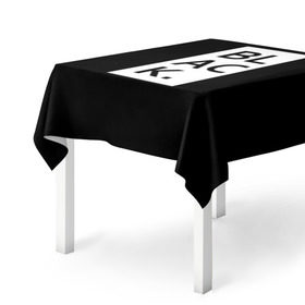 Скатерть 3D с принтом black в Петрозаводске, 100% полиэстер (ткань не мнется и не растягивается) | Размер: 150*150 см | black | rap | swag | trap | twerk