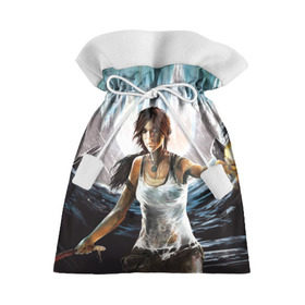 Подарочный 3D мешок с принтом Tomb Raider в Петрозаводске, 100% полиэстер | Размер: 29*39 см | 