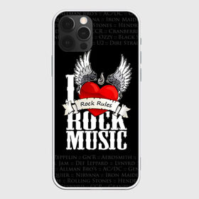 Чехол для iPhone 12 Pro Max с принтом Rock Rules в Петрозаводске, Силикон |  | rock | гитара | музыка | рок