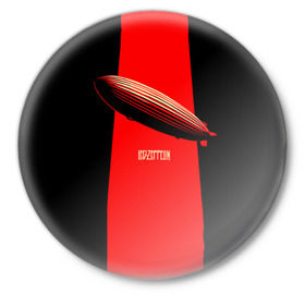 Значок с принтом Led Zeppelin в Петрозаводске,  металл | круглая форма, металлическая застежка в виде булавки | Тематика изображения на принте: led zeppelin