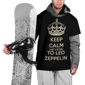 Накидка на куртку 3D с принтом Led Zeppelin в Петрозаводске, 100% полиэстер |  | Тематика изображения на принте: led zeppelin