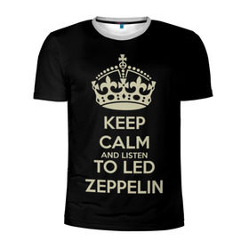 Мужская футболка 3D спортивная с принтом Led Zeppelin в Петрозаводске, 100% полиэстер с улучшенными характеристиками | приталенный силуэт, круглая горловина, широкие плечи, сужается к линии бедра | led zeppelin
