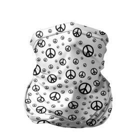 Бандана-труба 3D с принтом Peace Symbol в Петрозаводске, 100% полиэстер, ткань с особыми свойствами — Activecool | плотность 150‒180 г/м2; хорошо тянется, но сохраняет форму | Тематика изображения на принте: love | peace | symbol | знак | любовь | мир | пацифик | пацифика | сигнал | символ | хиппи
