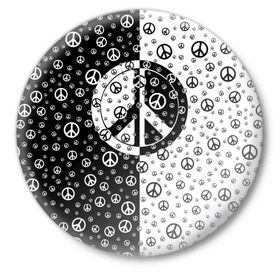 Значок с принтом Peace Symbol в Петрозаводске,  металл | круглая форма, металлическая застежка в виде булавки | Тематика изображения на принте: love | peace | symbol | знак | любовь | мир | пацифик | пацифика | сигнал | символ | хиппи