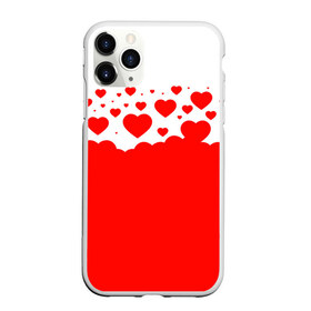 Чехол для iPhone 11 Pro Max матовый с принтом Сердечки в Петрозаводске, Силикон |  | 14 февраля | валентин | влюбленные | девушке | день святого валентина | жене | любимой | любимому | мужу | пара | парные | парню | подарок | подарок жене | подарок мужу