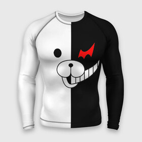 Мужской рашгард 3D с принтом Monokuma в Петрозаводске,  |  | danganronpa | monokuma | данганронпа