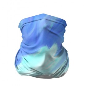 Бандана-труба 3D с принтом Голубые краски в Петрозаводске, 100% полиэстер, ткань с особыми свойствами — Activecool | плотность 150‒180 г/м2; хорошо тянется, но сохраняет форму | абстракция | потертость | размытые | текстуры | цветные | яркие