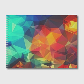 Альбом для рисования с принтом Цветные полигоны в Петрозаводске, 100% бумага
 | матовая бумага, плотность 200 мг. | абстракция | бумага | геометрия | грани | изгиб | линии | оптические | полигоны | полосы | постель | розовый | сочетания | текстура | треугольники