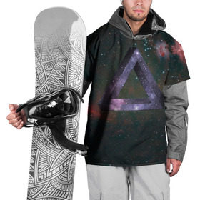 Накидка на куртку 3D с принтом Space в Петрозаводске, 100% полиэстер |  | pink floyd | rock | пинк флоид | рок