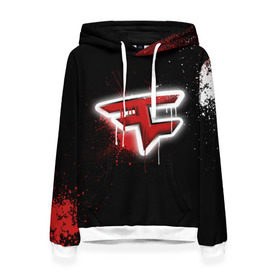 Женская толстовка 3D с принтом cs:go - Faze clan (Black collection) в Петрозаводске, 100% полиэстер  | двухслойный капюшон со шнурком для регулировки, мягкие манжеты на рукавах и по низу толстовки, спереди карман-кенгуру с мягким внутренним слоем. | black | clan | csgo | faze | ксго | фейз