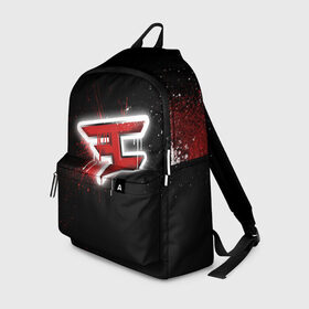 Рюкзак 3D с принтом cs:go - Faze clan (Black collection) в Петрозаводске, 100% полиэстер | лямки с регулируемой длиной, сверху петелька, чтобы рюкзак можно было повесить на вешалку. Основное отделение закрывается на молнию, как и внешний карман. Внутри два дополнительных кармана, один из которых закрывается на молнию. По бокам два дополнительных кармашка | black | clan | csgo | faze | ксго | фейз