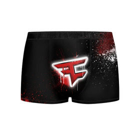 Мужские трусы 3D с принтом cs:go - Faze clan (Black collection) в Петрозаводске, 50% хлопок, 50% полиэстер | классическая посадка, на поясе мягкая тканевая резинка | Тематика изображения на принте: black | clan | csgo | faze | ксго | фейз