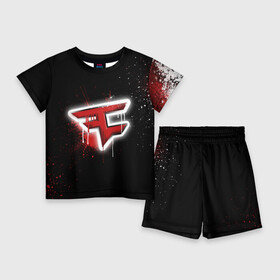 Детский костюм с шортами 3D с принтом cs:go   Faze clan (Black collection) в Петрозаводске,  |  | black | clan | csgo | faze | ксго | фейз