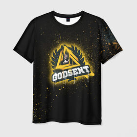 Мужская футболка 3D с принтом cs:go - Godsent (Black collection) в Петрозаводске, 100% полиэфир | прямой крой, круглый вырез горловины, длина до линии бедер | black | csgo | godsent | годсент | ксго