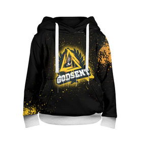 Детская толстовка 3D с принтом cs:go - Godsent (Black collection) в Петрозаводске, 100% полиэстер | двухслойный капюшон со шнурком для регулировки, мягкие манжеты на рукавах и по низу толстовки, спереди карман-кенгуру с мягким внутренним слоем | black | csgo | godsent | годсент | ксго