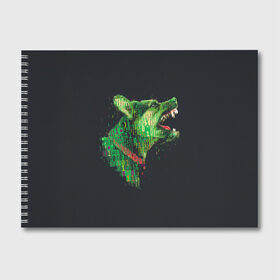 Альбом для рисования с принтом Hacker dog в Петрозаводске, 100% бумага
 | матовая бумага, плотность 200 мг. | Тематика изображения на принте: art | dog | hacker | symbols