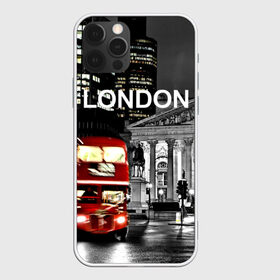 Чехол для iPhone 12 Pro Max с принтом Улицы Лондона в Петрозаводске, Силикон |  | bus | city | england | evening | lights | london | night | street | two storey | united kingdom | автобус | англия | великобритания | вечер | город | двухэтажный | лондон | ночь | огни | улица