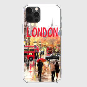 Чехол для iPhone 12 Pro Max с принтом Улицы Лондона в Петрозаводске, Силикон |  | england | london | united kingdom | англия | великобритания | город | лондон