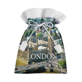 Подарочный 3D мешок с принтом Улицы Лондона в Петрозаводске, 100% полиэстер | Размер: 29*39 см | city | england | london | united kingdom | англия | великобритания | город | лондон