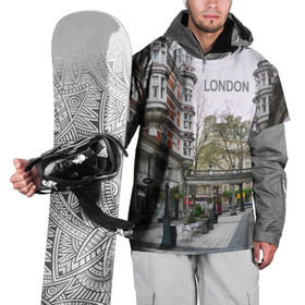Накидка на куртку 3D с принтом Улицы Лондона в Петрозаводске, 100% полиэстер |  | boulevard | city | england | london | street | united kingdom | англия | бульвар | великобритания | город | лондон | улица