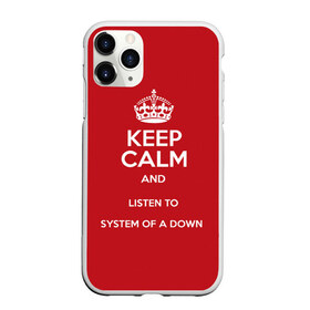 Чехол для iPhone 11 Pro матовый с принтом Keep Calm SOAD в Петрозаводске, Силикон |  | soad | system of a down
