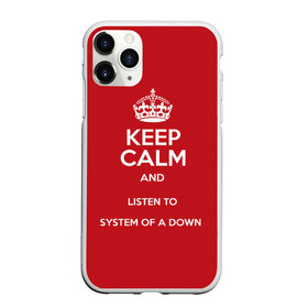 Чехол для iPhone 11 Pro Max матовый с принтом Keep Calm SOAD в Петрозаводске, Силикон |  | soad | system of a down