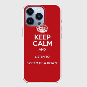 Чехол для iPhone 13 Pro с принтом Keep Calm SOAD в Петрозаводске,  |  | soad | system of a down