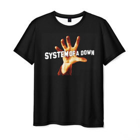 Мужская футболка 3D с принтом System of a down в Петрозаводске, 100% полиэфир | прямой крой, круглый вырез горловины, длина до линии бедер | soad | system of a down