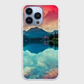 Чехол для iPhone 13 Pro с принтом Горное озеро в Петрозаводске,  |  | Тематика изображения на принте: пейзаж
