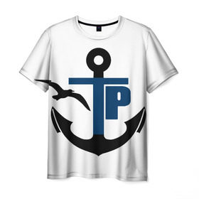 Мужская футболка 3D с принтом Типичный речник в Петрозаводске, 100% полиэфир | прямой крой, круглый вырез горловины, длина до линии бедер | вмф | морской флот | речник | речной флот