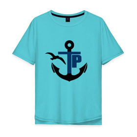 Мужская футболка хлопок Oversize с принтом Типичный речник в Петрозаводске, 100% хлопок | свободный крой, круглый ворот, “спинка” длиннее передней части | вмф | моряк | речник | флот