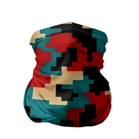 Бандана-труба 3D с принтом Camouflage в Петрозаводске, 100% полиэстер, ткань с особыми свойствами — Activecool | плотность 150‒180 г/м2; хорошо тянется, но сохраняет форму | камуфляж | пиксельный | разноцветный