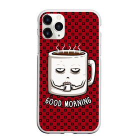 Чехол для iPhone 11 Pro матовый с принтом Good Morning в Петрозаводске, Силикон |  | coffee | кофе | кружка | утро | чашка