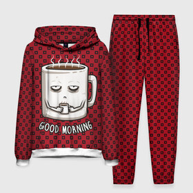 Мужской костюм 3D (с толстовкой) с принтом Good Morning в Петрозаводске,  |  | Тематика изображения на принте: coffee | кофе | кружка | утро | чашка