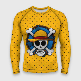 Мужской рашгард 3D с принтом One Pirate в Петрозаводске,  |  | bone | jack | luffy | ocean | one piece | pirate | sea | skull | treasure | большой куш | брук | джек | клад | луффи | море | нами | океан | пират | робин | санджи | сокровище | флаг | франки | череп