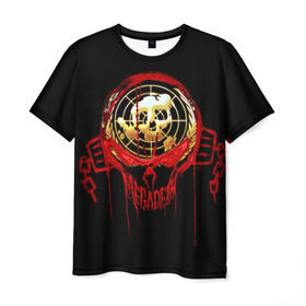 Мужская футболка 3D с принтом Megadeth #6 в Петрозаводске, 100% полиэфир | прямой крой, круглый вырез горловины, длина до линии бедер | Тематика изображения на принте: dave | megadeth | metal rock | mustaine | rattlehead | thrash | vic | дейв | мастейн | мегадет | метал | рок | треш