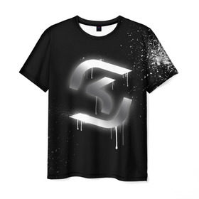 Мужская футболка 3D с принтом cs:go - SK Gaming (Black collection) в Петрозаводске, 100% полиэфир | прямой крой, круглый вырез горловины, длина до линии бедер | cs | csgo | sk | го | кс | ск