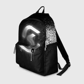 Рюкзак 3D с принтом cs:go - SK Gaming (Black collection) в Петрозаводске, 100% полиэстер | лямки с регулируемой длиной, сверху петелька, чтобы рюкзак можно было повесить на вешалку. Основное отделение закрывается на молнию, как и внешний карман. Внутри два дополнительных кармана, один из которых закрывается на молнию. По бокам два дополнительных кармашка | cs | csgo | sk | го | кс | ск