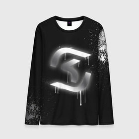 Мужской лонгслив 3D с принтом cs:go - SK Gaming (Black collection) в Петрозаводске, 100% полиэстер | длинные рукава, круглый вырез горловины, полуприлегающий силуэт | cs | csgo | sk | го | кс | ск